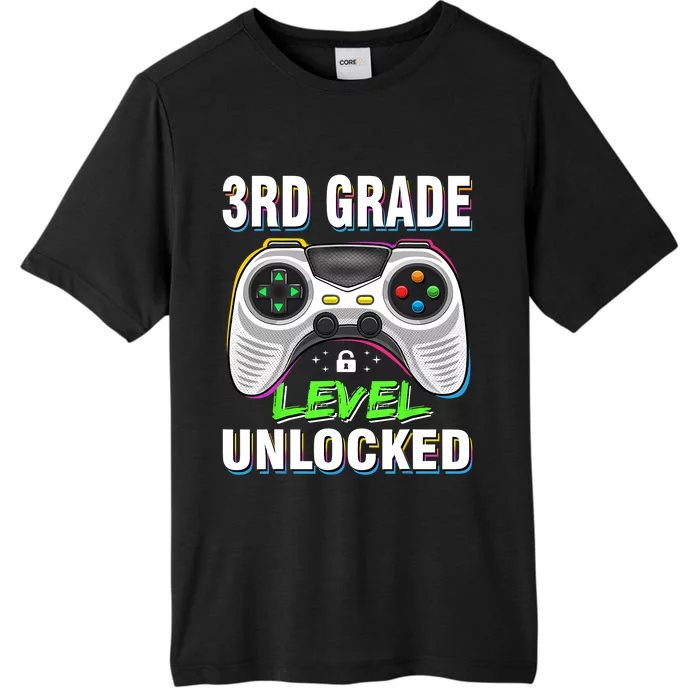 Level 3rd Grade Unlocked Back To School First Day Boy Girl ChromaSoft Performance T-Shirt