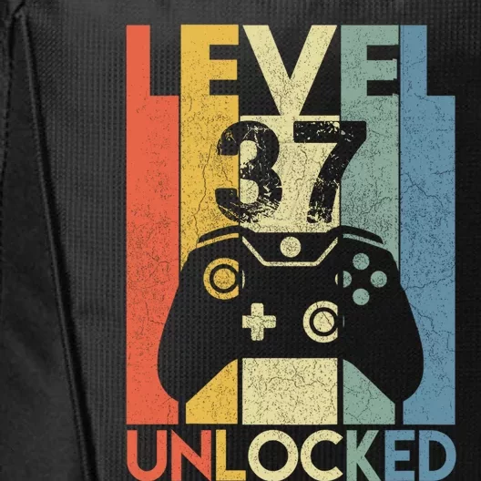 Level 37 Unlocked Awesome Video Game 37 Birthday Gift City Backpack