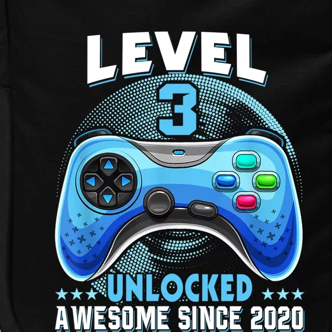 Level 3 Unlocked Awesome Since 2020 3rd Birthday Gamer Gift Impact Tech Backpack