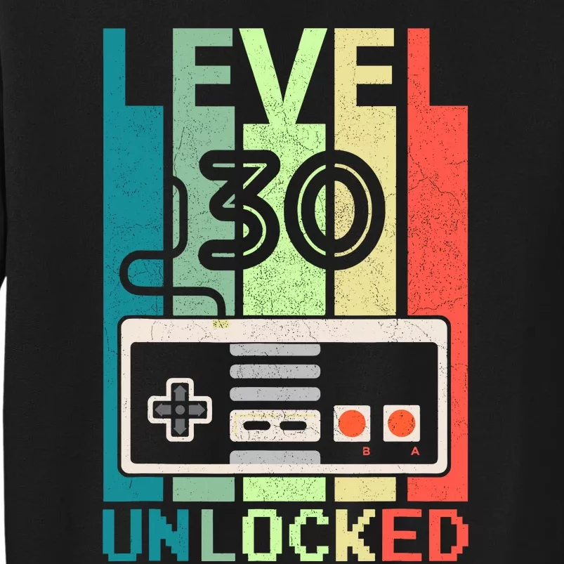 Level 30 Unlocked Video Gamer 30th Birthday Gifts Sweatshirt