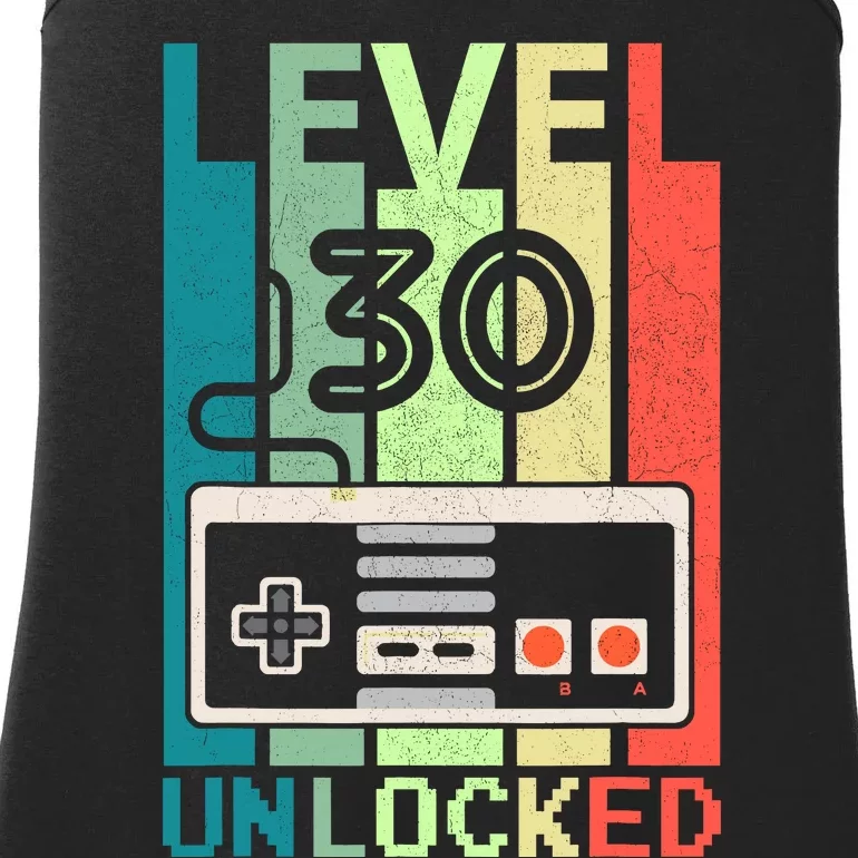 Level 30 Unlocked Video Gamer 30th Birthday Gifts Ladies Essential Tank