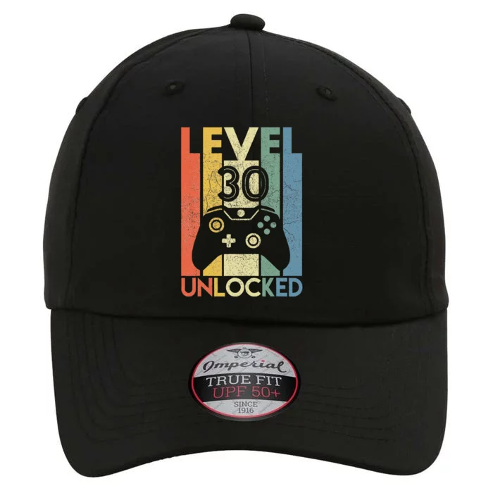 Level 30 Unlocked Funny Video Gamer 30th Birthday Gift The Original Performance Cap