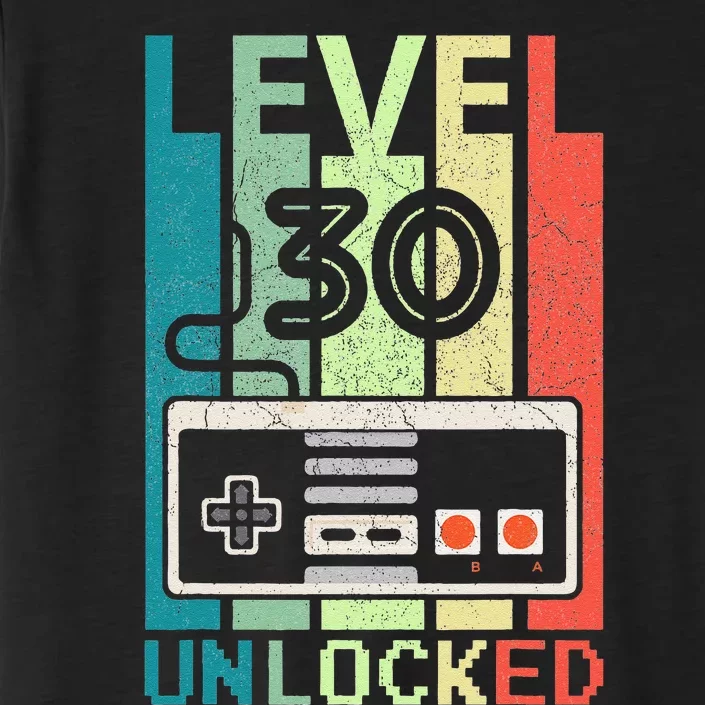 Level 30 Unlocked Video Gamer 30th Birthday Gifts Cute ChromaSoft Performance T-Shirt