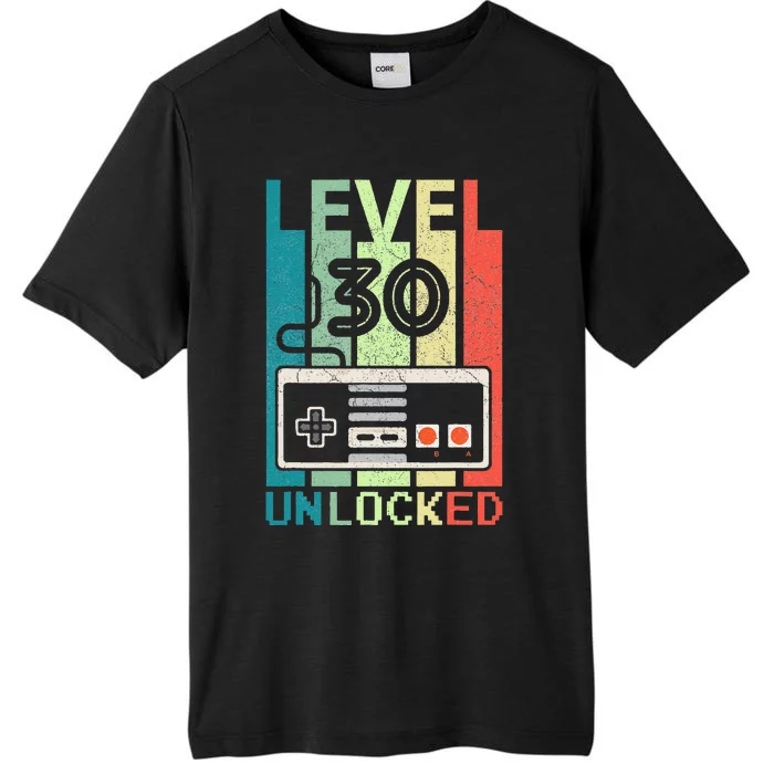 Level 30 Unlocked Video Gamer 30th Birthday Gifts Cute ChromaSoft Performance T-Shirt