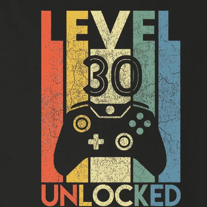 Level 30 Unlocked Funny Video Gamer 30th Birthday Toddler Long Sleeve Shirt