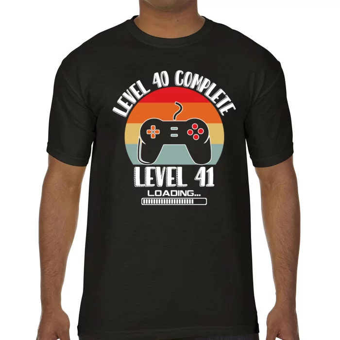 Level 40 Complete Level 41 Loading Vintage Birthday Video Game Comfort Colors T-Shirt