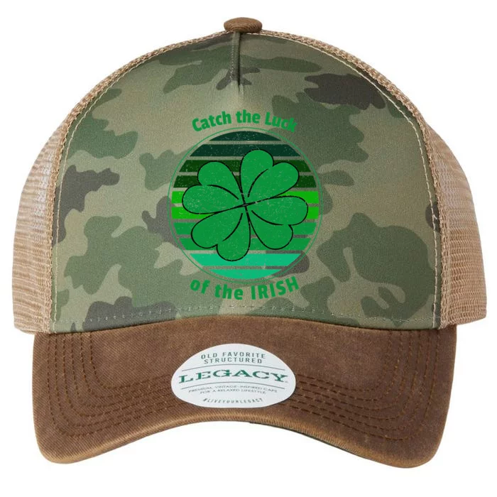 Lucky 4 Leaf Clover Sunset Saint Patrick's Day Legacy Tie Dye Trucker Hat