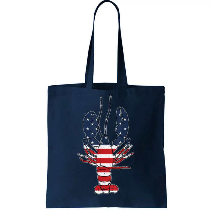 Lobster 4th Of July American Flag Sea Ocean Lover Patriotic Tote Bag