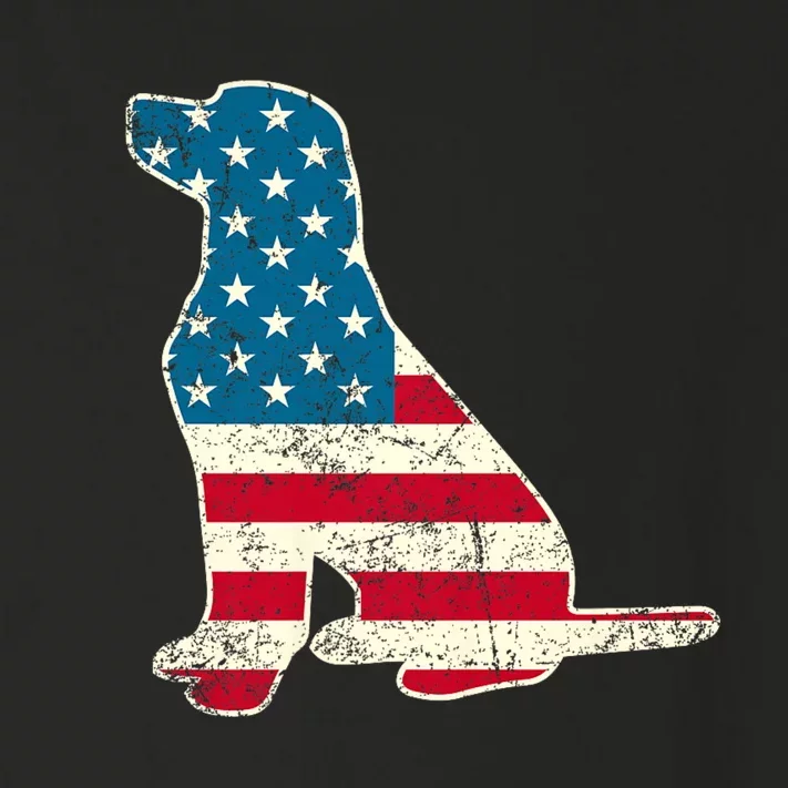 Labrador 4th Of July Dog Lover Gifts American Flag Toddler Long Sleeve Shirt