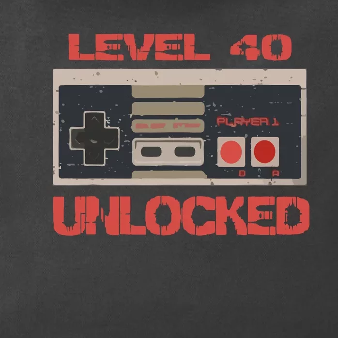 Level 40 Unlocked Video Gamer 40th Birthday Gift Zip Tote Bag