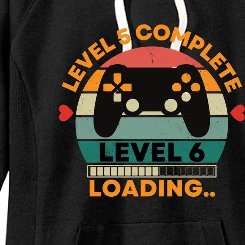 Level 5 Complete Level 6 Loading 5th Wedding Anniversary Gift Women's Fleece Hoodie