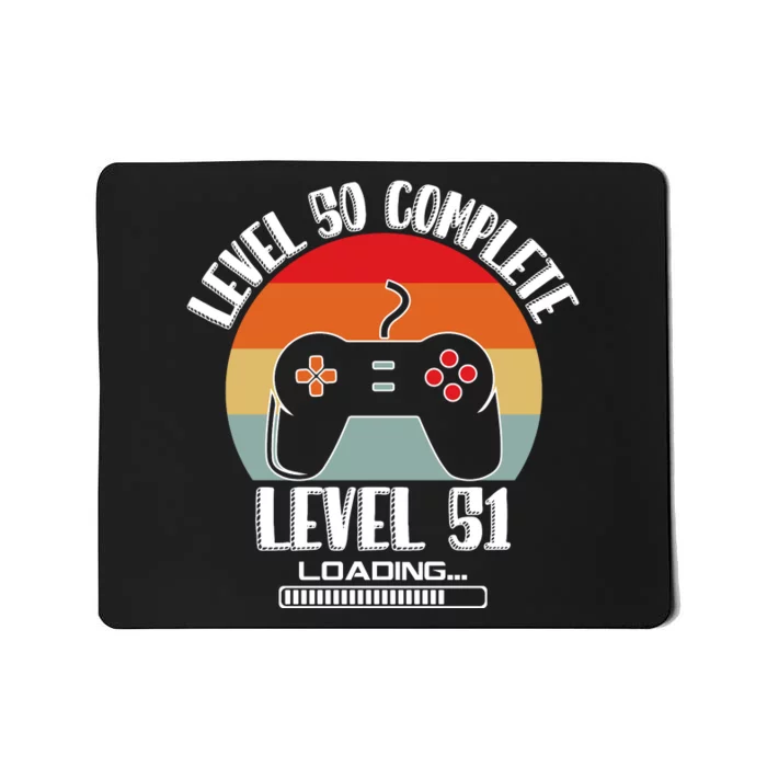 Level 50 Complete Level 51 Loading Vintage Birthday Video Game Mousepad