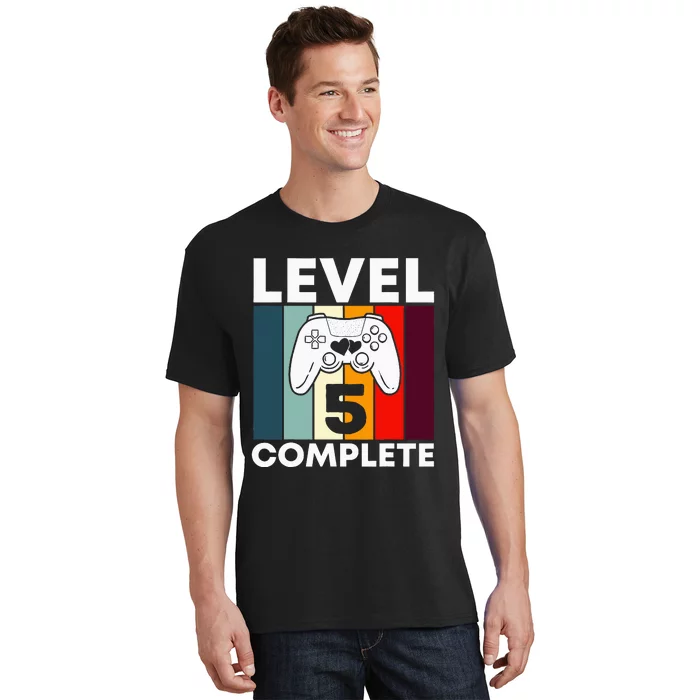 Level 5 Complete 5th Year Wedding Anniversary Gift For Him T-Shirt