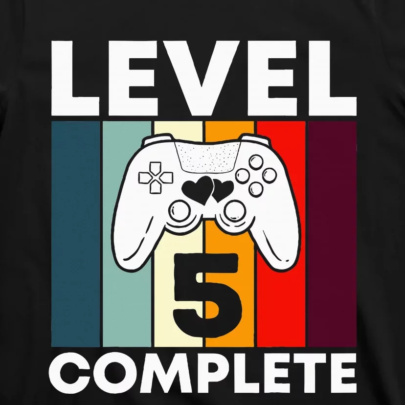 Level 5 Complete 5th Year Wedding Anniversary Gift For Him T-Shirt