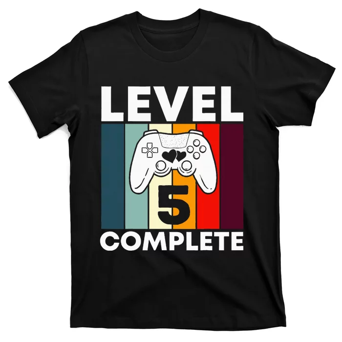 Level 5 Complete 5th Year Wedding Anniversary Gift For Him T-Shirt