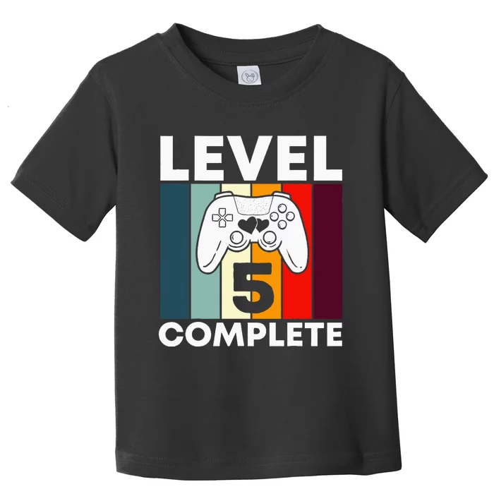 Level 5 Complete 5th Year Wedding Anniversary Gift For Him Toddler T-Shirt