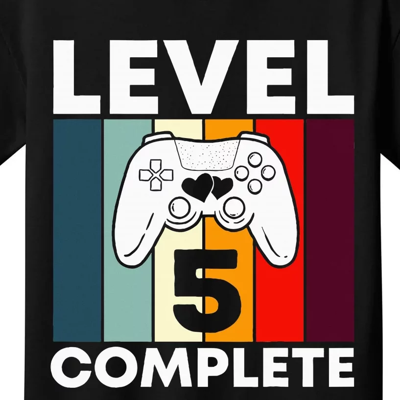 Level 5 Complete 5th Year Wedding Anniversary Gift For Him Kids T-Shirt