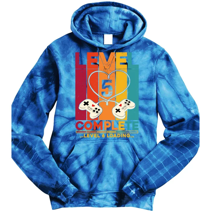 Level 5 Complete Level 6 Loading Video Gamer Anniversary Gift Tie Dye Hoodie