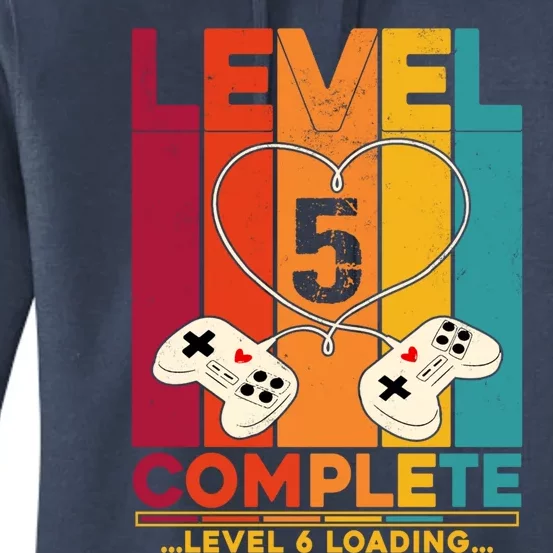 Level 5 Complete Level 6 Loading Video Gamer Anniversary Gift Women's Pullover Hoodie