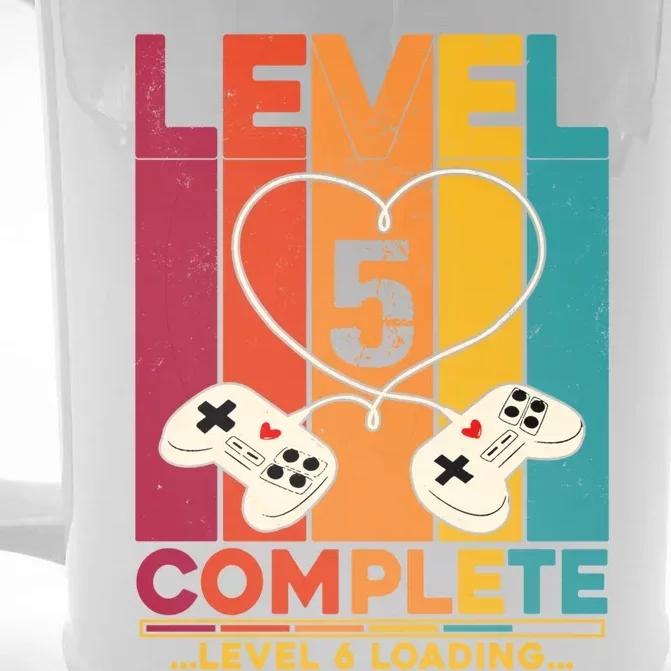 Level 5 Complete Level 6 Loading Video Gamer Anniversary Gift Front & Back Beer Stein