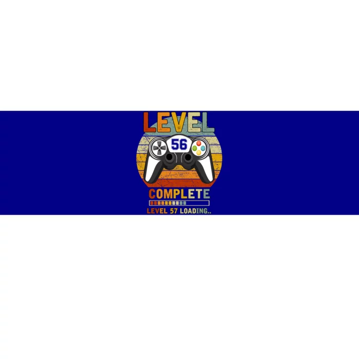 Level 56 Complete Level 57 Loading Gamers 56th Birthday Gift Cute Gift Bumper Sticker