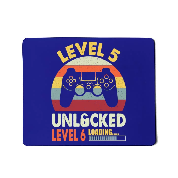 Level 5 Unlocked Level 6 Loading Funny 5th Birthday Gaming Cute Gift Mousepad