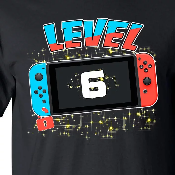 Level 6 Birthday Boy 6 Years Old Video Games Tall T-Shirt