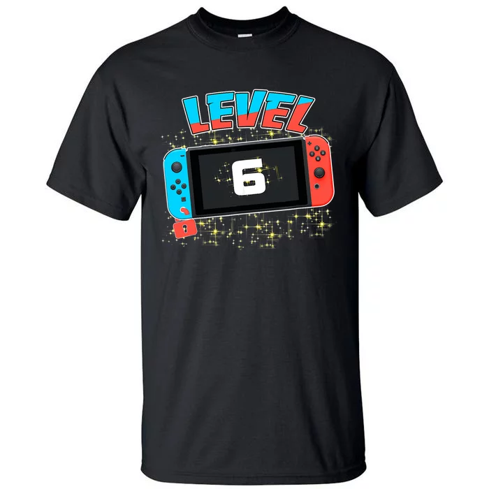 Level 6 Birthday Boy 6 Years Old Video Games Tall T-Shirt