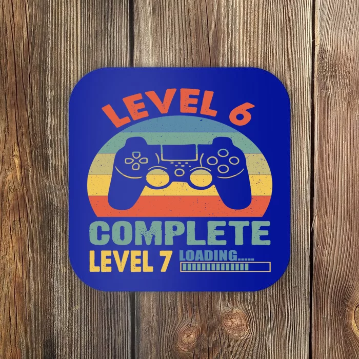 Level 6 Complete Level 7 Loading 6th Birthday Video Gamer Gift Coaster