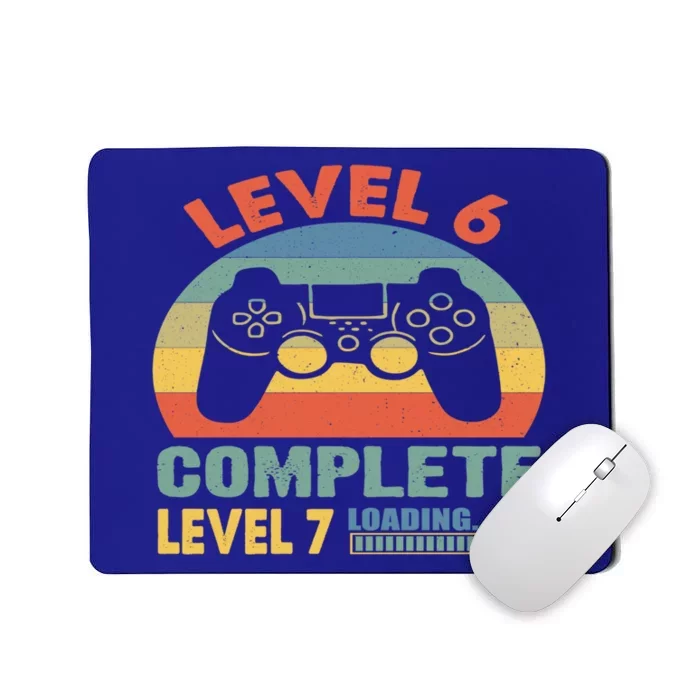 Level 6 Complete Level 7 Loading 6th Birthday Video Gamer Gift Mousepad