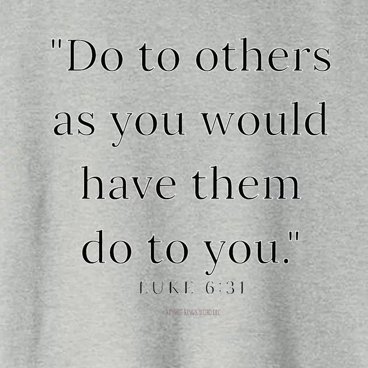 Luke 631 Do Unto Others As You Would Have Them Do To You Women's Crop Top Tee