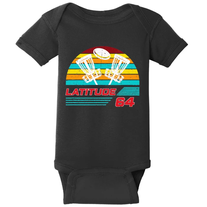 Latitude 64 Disc Golf Retro Vintage Baby Bodysuit