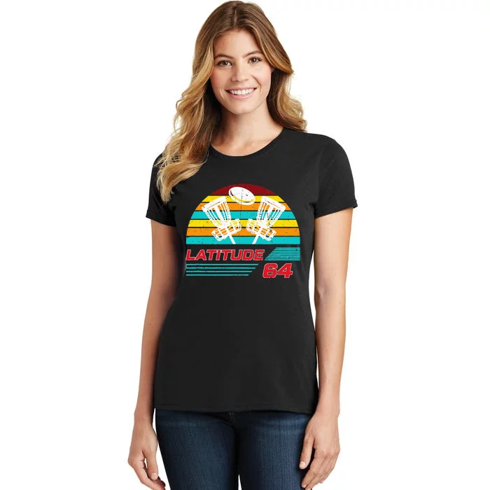 Latitude 64 Disc Golf Retro Vintage Women's T-Shirt