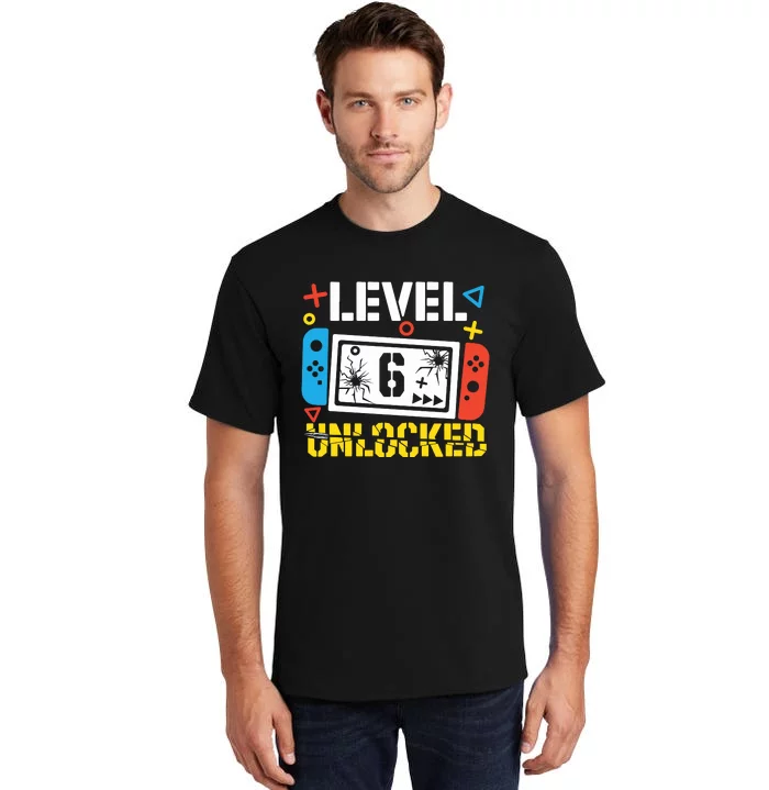 Level 6 Unlocked Gamer Birthday Tall T-Shirt