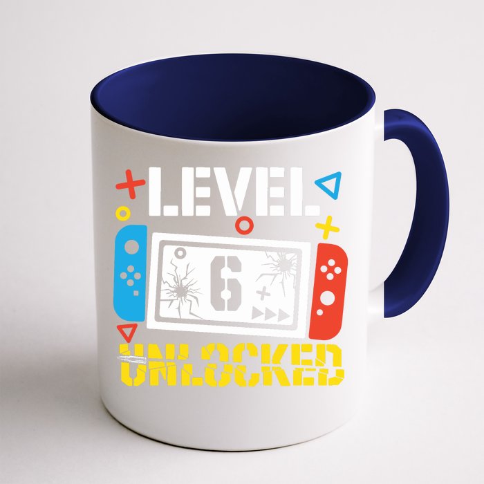 Level 6 Unlocked Gamer Birthday Front & Back Coffee Mug