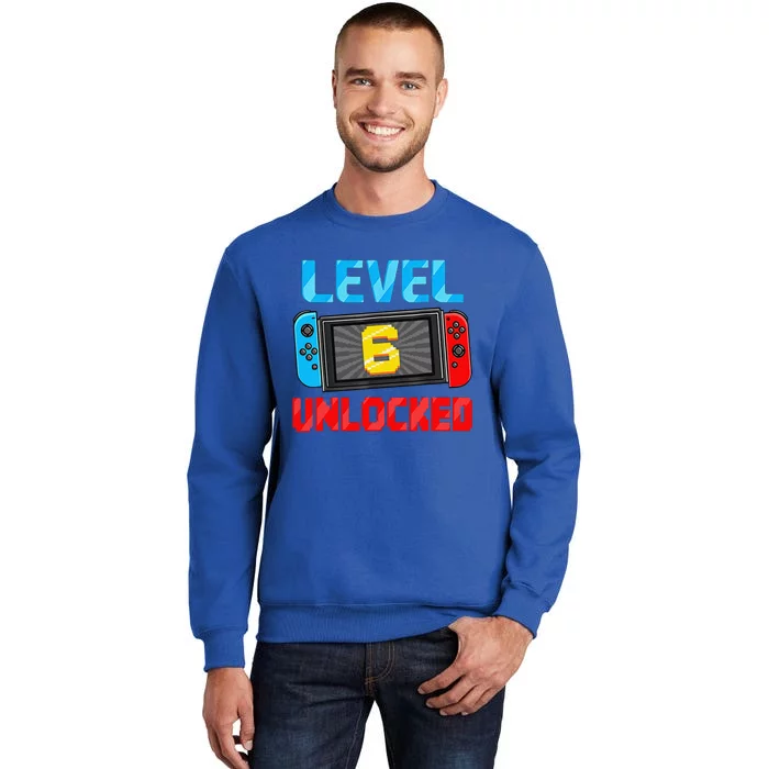 Level 6 Unlocked Gamer 6th Birthday Gift Video Game Sweatshirt