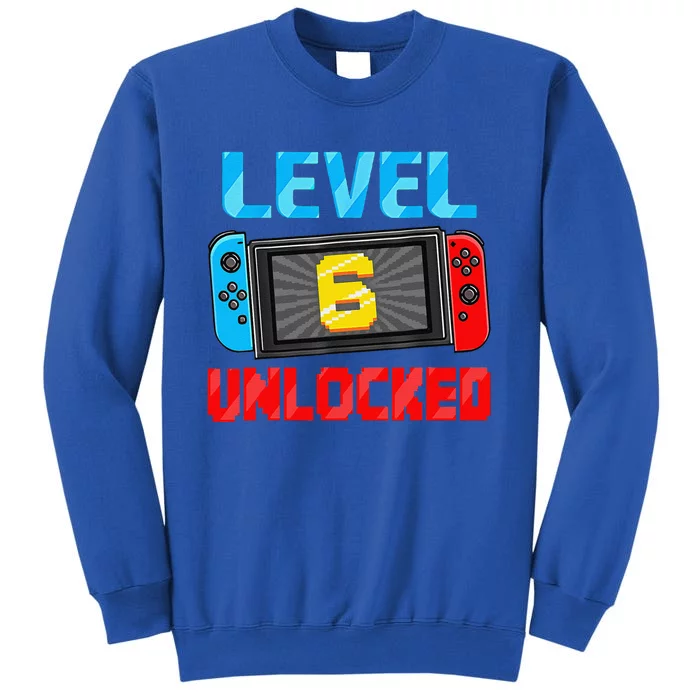 Level 6 Unlocked Gamer 6th Birthday Gift Video Game Sweatshirt