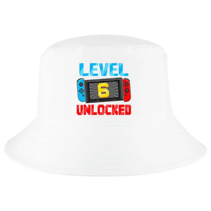 Level 6 Unlocked Gamer 6th Birthday Gift Video Game Cool Comfort Performance Bucket Hat