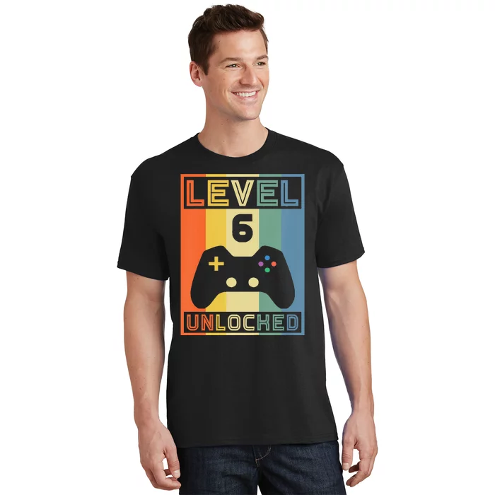 Level 6 Unlocked Video Gamer 5th Birthday Gaming Gift T-Shirt