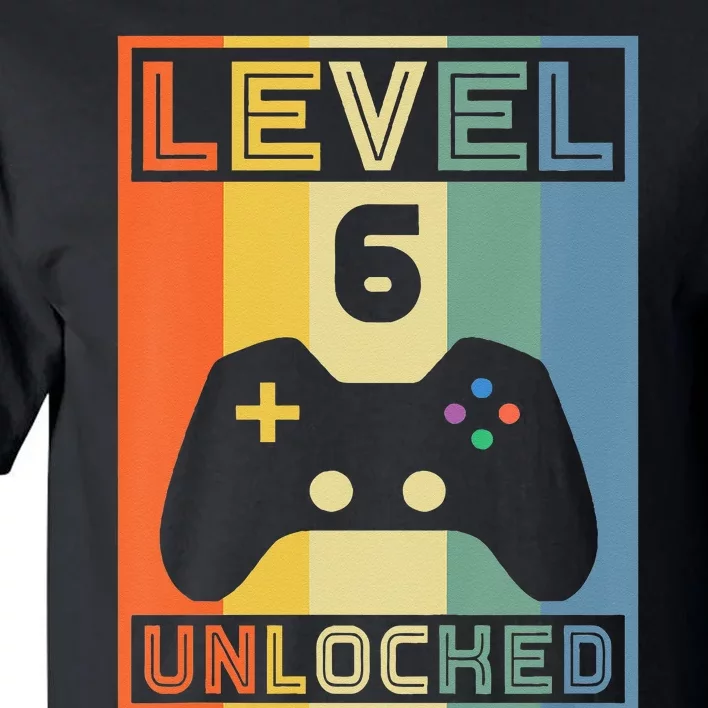 Level 6 Unlocked Video Gamer 5th Birthday Gaming Gift Tall T-Shirt