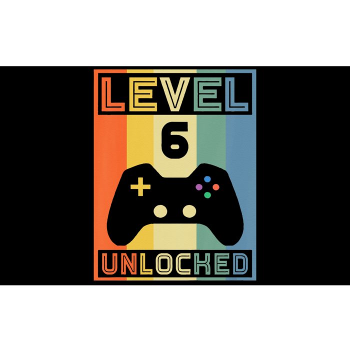 Level 6 Unlocked Video Gamer 5th Birthday Gaming Gift Bumper Sticker