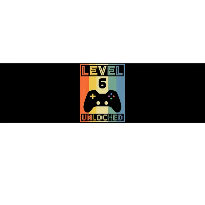 Level 6 Unlocked Video Gamer 5th Birthday Gaming Gift Bumper Sticker