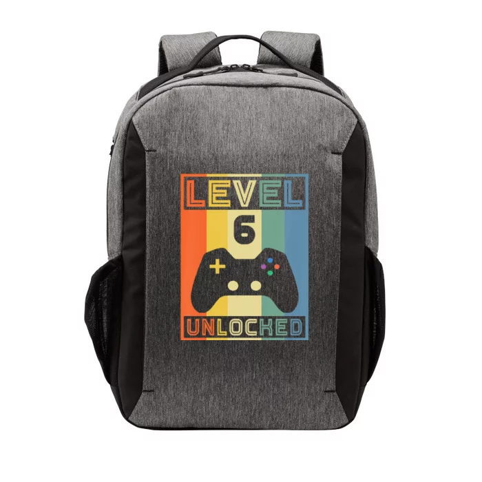 Level 6 Unlocked Video Gamer 5th Birthday Gaming Gift Vector Backpack