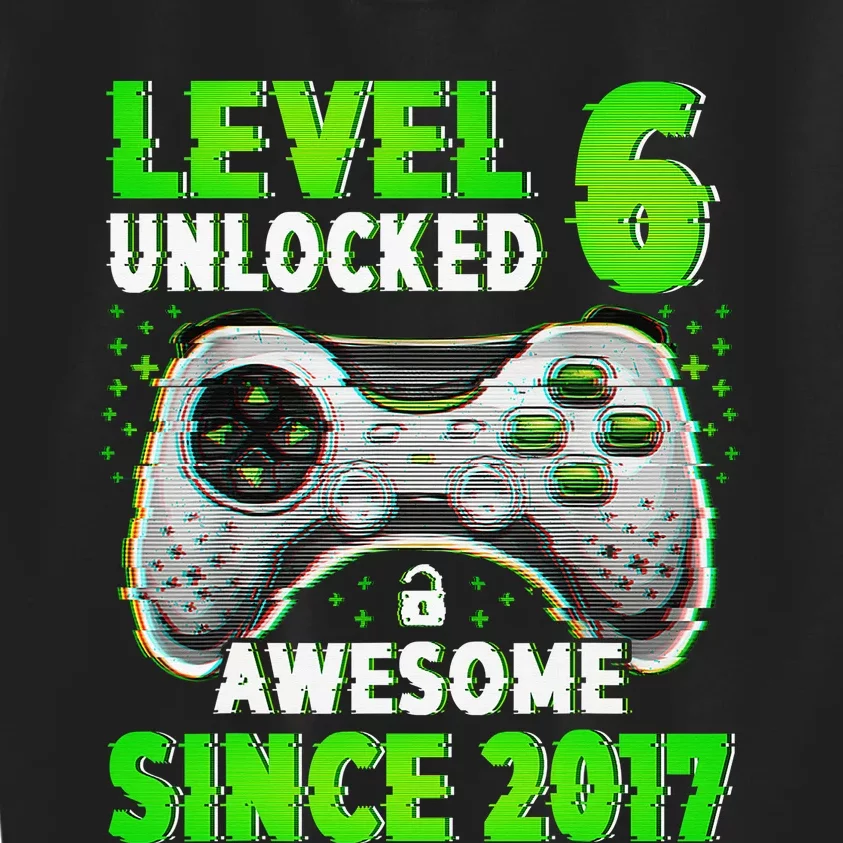 Level 6 Unlocked Video Game 6th Birthday Gamer Gift Boys Kids Sweatshirt