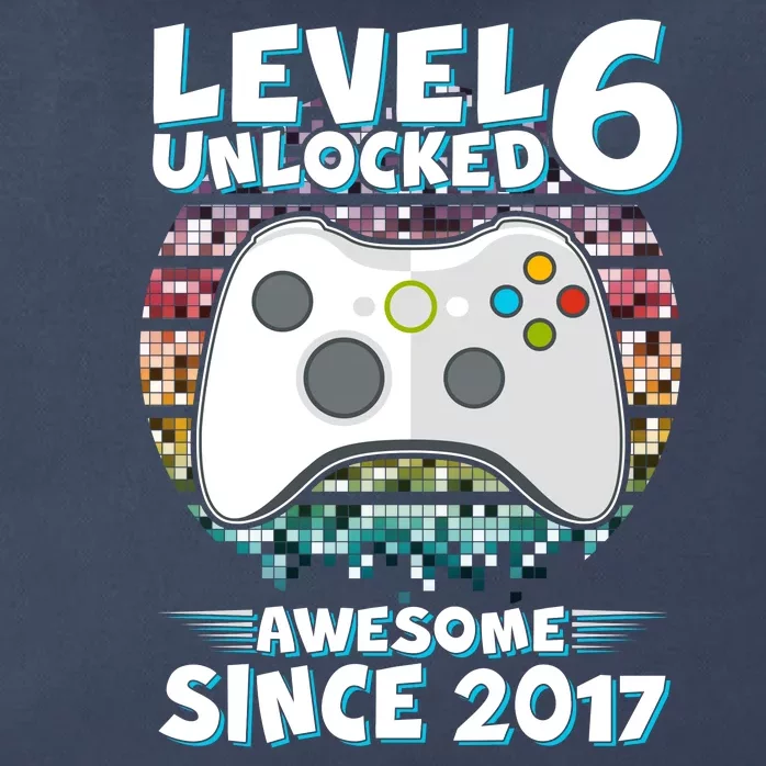 Level 6 Unlocked Awesome Since 2017 Gamer Birthday Zip Tote Bag