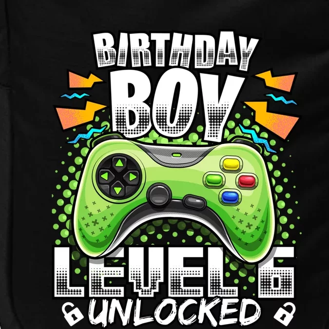 Level 6 Unlocked Video Game 6th Birthday Gamer Gift Boys Gift Impact Tech Backpack