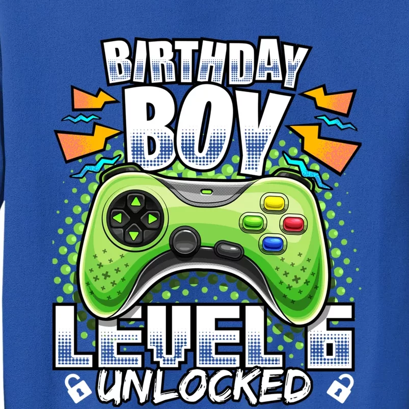 Level 6 Unlocked Video Game 6th Birthday Gamer Gift Boys Gift Sweatshirt