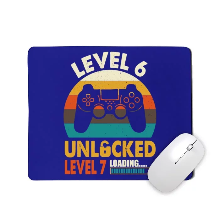 Level 6 Unlocked Level 7 Loading Awesome 6th Birthday Gaming Gift Mousepad