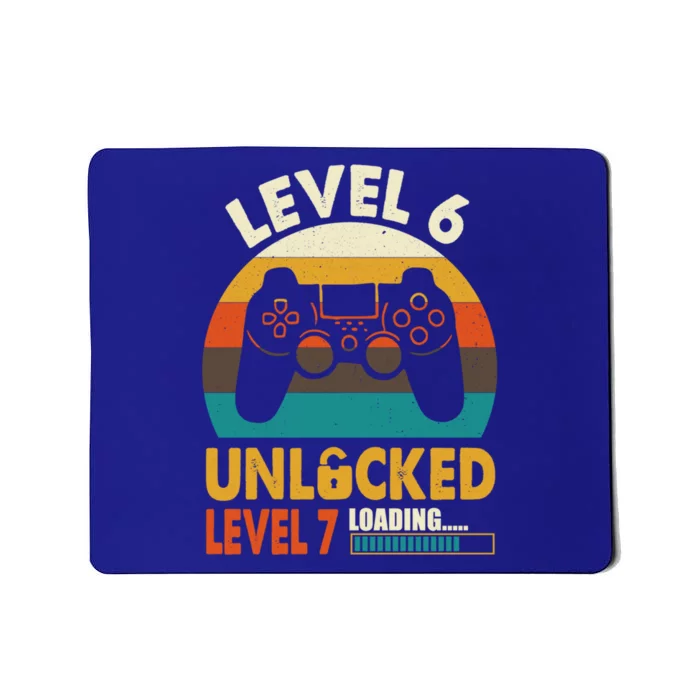 Level 6 Unlocked Level 7 Loading Awesome 6th Birthday Gaming Gift Mousepad