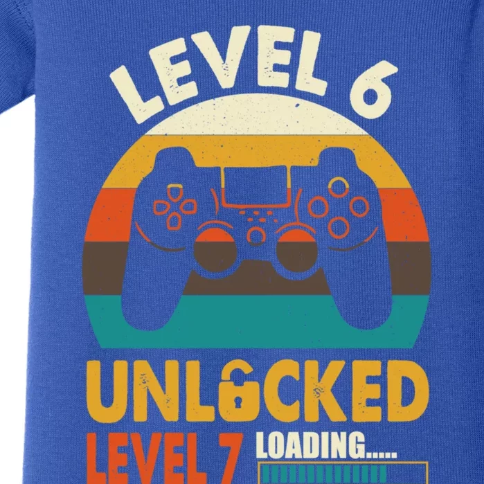 Level 6 Unlocked Level 7 Loading Awesome 6th Birthday Gaming Gift Baby Bodysuit